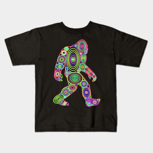 Colorful Bigfoot Kids T-Shirt